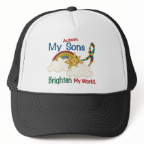 Autism BRIGHTEN MY WORLD 1 Sons Mesh Hats