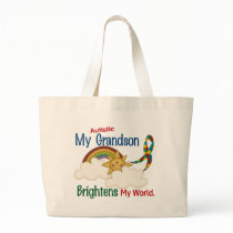 Autism BRIGHTENS MY WORLD 1 Grandson Bags