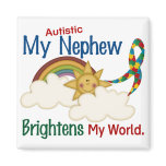 Autism BRIGHTENS MY WORLD 1 Nephew Magnets