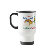 Autism BRIGHTENS MY WORLD 1 Son Coffee Mug