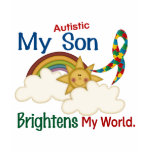 Autism BRIGHTENS MY WORLD 1 Son T-shirt