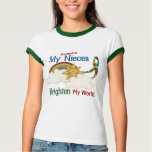 Autism BRIGHTENS MY WORLD Nieces T Shirt