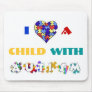 Autism Broken Puzzle Heart Mousepad