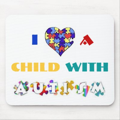 Autism Broken Puzzle Heart Mousepad by kokobaby