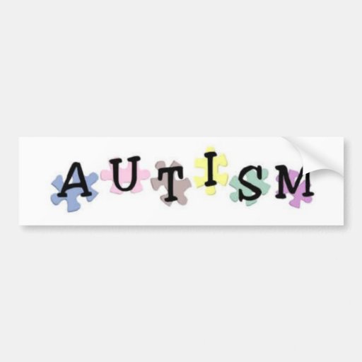 AUTISM BUMPER STICKER | Zazzle