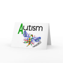 AUTISM Butterfly 3.1 cards by awarenessgifts AUTISM Butterfly 3.1 cards