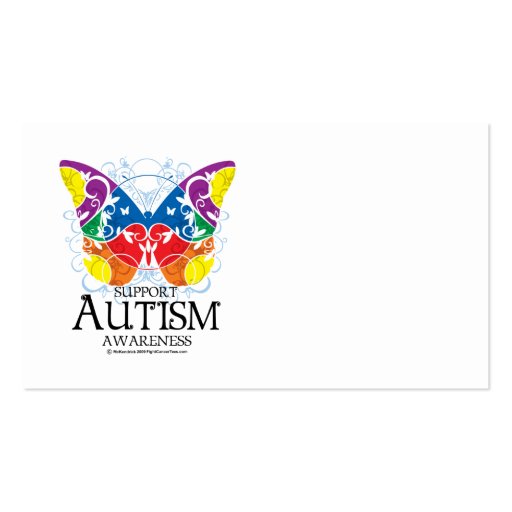 Autism Butterfly Business Card Templates