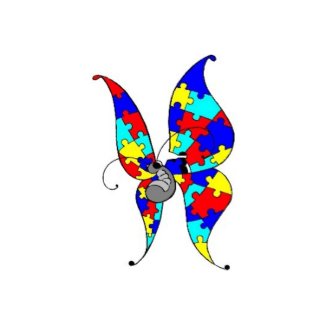 Autism Butterfly Greeting Card card