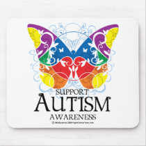 Autism Butterfly Mouse Pad