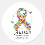 Autism Butterfly Ribbon Sticker
