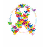 Autism Butterfly Ribbon T Shirts