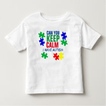 child, fine, jersey, t-shirt, cotton tee, toddler, birthday, kids, keep calm, autism, Shirt with custom graphic design