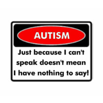 autism cant speak ringer T t-shirts