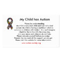 Autism cards business cards by jacqui2006 Autism cards business cards