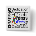 Autism Caregivers Collage Pin