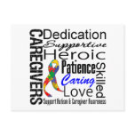 Autism Caregivers Collage Postcard