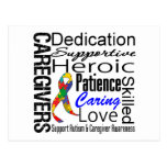 Autism Caregivers Collage Postcard