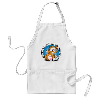 Autism Cat Apron by fightcancertees