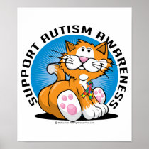 Autism Cat Poster