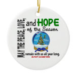 Autism Christmas 3 Snow Globe Ornaments