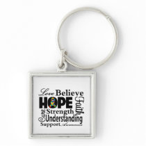 Autism Collage of Hope Keychains