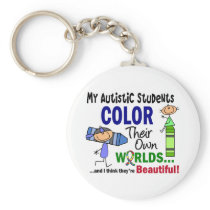 Autism COLOR THEIR OWN WORLDS Students Key Chain
