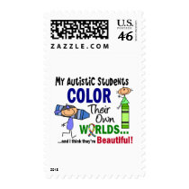 Autism COLOR THEIR OWN WORLDS Students Postage