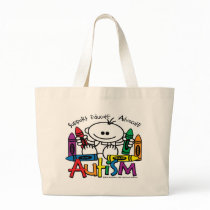 Autism Crayons Tote Bags