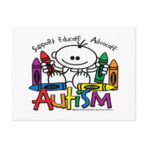 Autism Crayons Post Card
