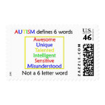 Autism Defines Postage Stamps