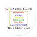 Autism Defines stickers by specialneedsaware Autism Defines stickers