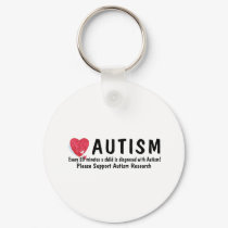 Autism Diagnosed Every 20 Minutes keychains