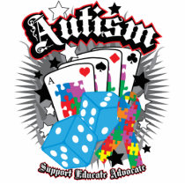 Autism Dice and Cards Photo Cutout