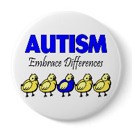 Autism Embrace Differences button