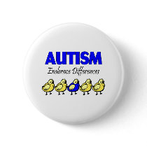Autism Embrace Differences buttons by TeeZazzle Autism Embrace Differences buttons
