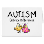 Autism Embrace Differences Greeting Card