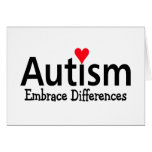 Autism Embrace Differences Greeting Card