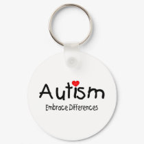 Autism Embrace Differences (Hrt) keychains