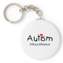 Autism, Embrace Differences Key Chains
