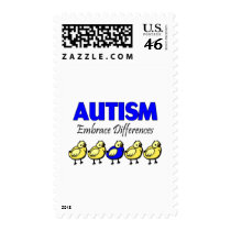 Autism Embrace Differences Postage Stamp
