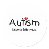 Autism, Embrace Differences Stickers
