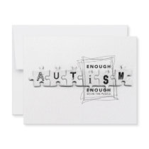 Autism Enough is enough Personalized Invite