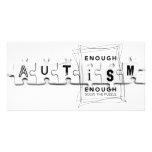Autism Enough is enough Customized Photo Card