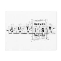 Autism Enough is enough Post Card
