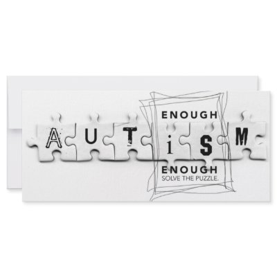 Autism Enough is enough Custom Rack Card by Handix