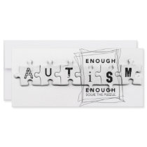Autism Enough is enough Custom Rack Card