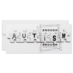 Autism Enough is enough Custom Rack Card