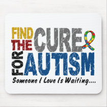 AUTISM Find The Cure 1 mousepads by awarenessgifts AUTISM Find The Cure 1 mousepads