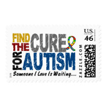 AUTISM Find The Cure 1 Postage Stamp