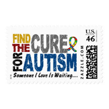 AUTISM Find The Cure 1 Postage Stamp